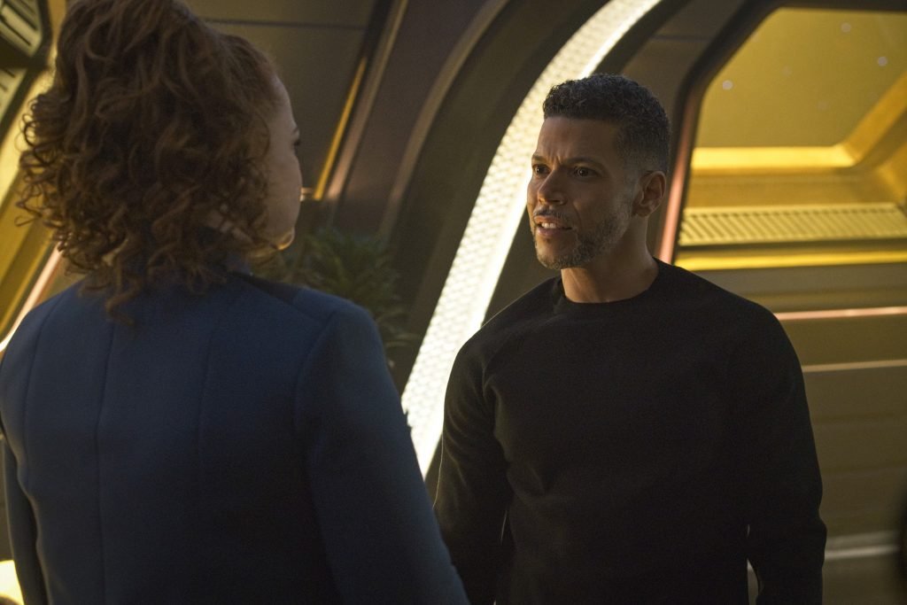 Pictured: Mary Wiseman as Tilly and Wilson Cruz as Culber