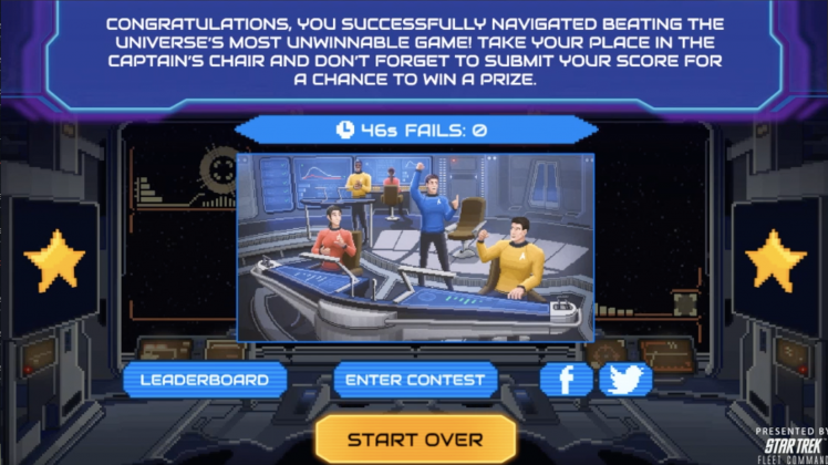 star trek test you can't win
