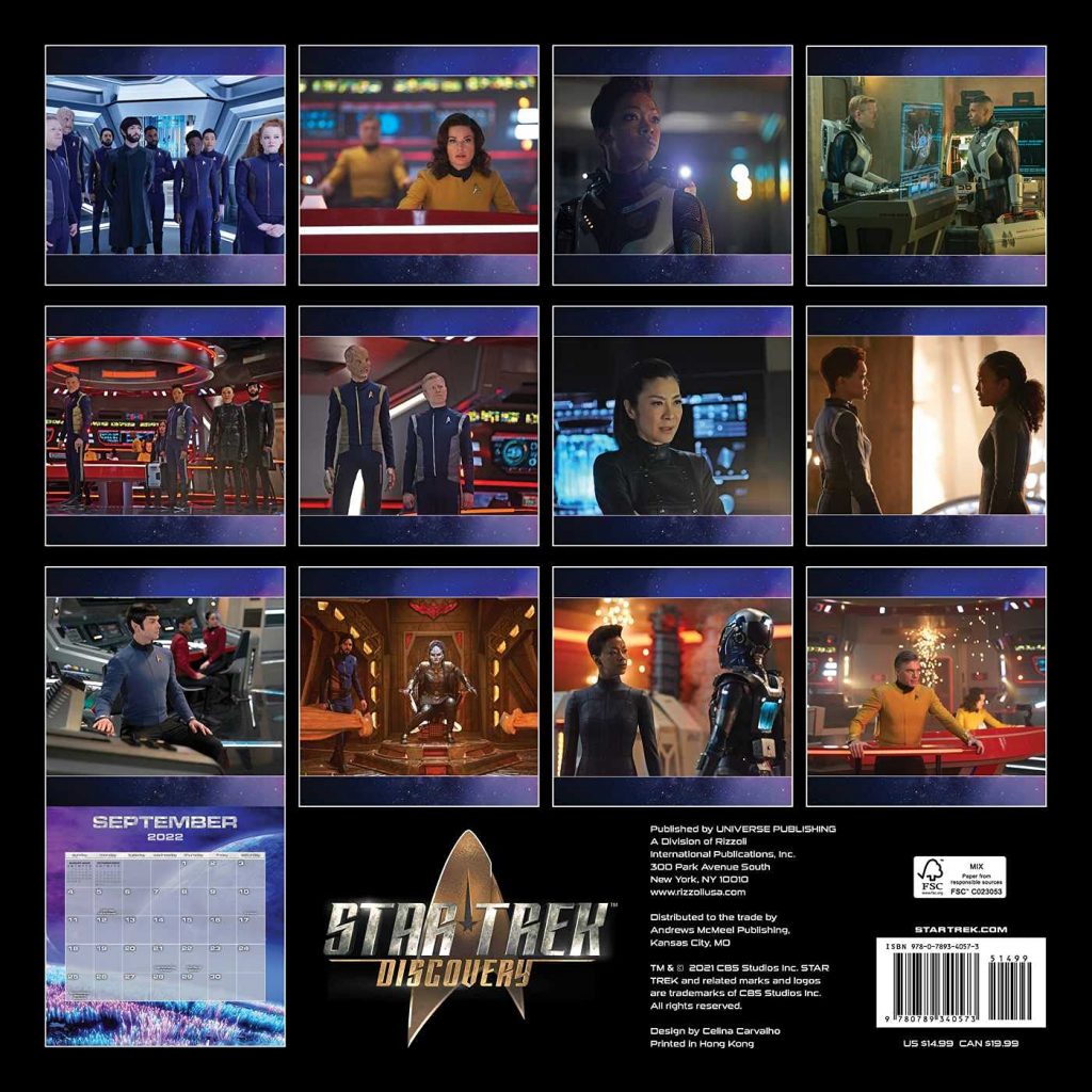 Star Trek Calendar 2022 New Line Of Star Trek Calendars For 2022 – Trek Central