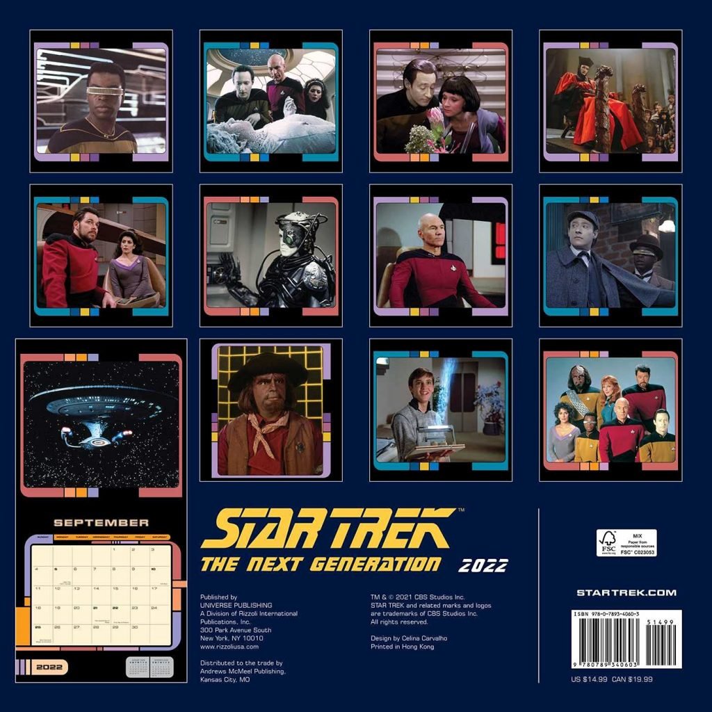 Star Trek Cats Calendar 2022 Garret Hildebrand