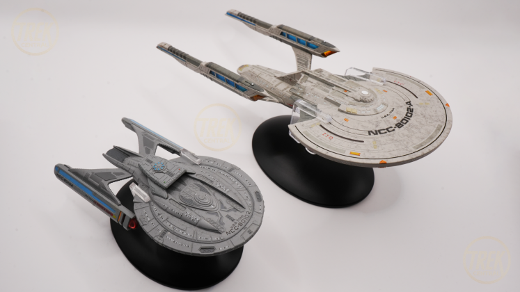 USS Stargazer & Titan Star Trek Die Cast Model Review - Fanhome – Trek ...