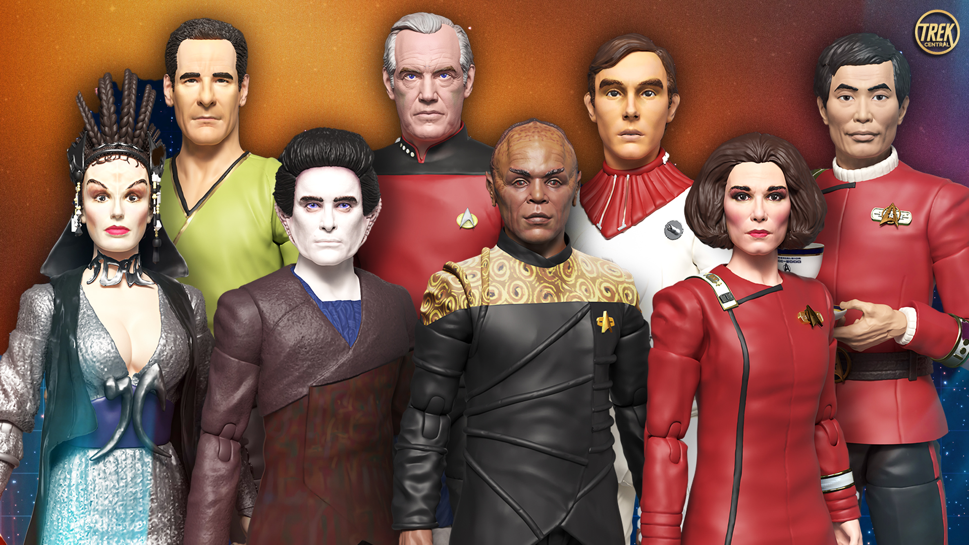 Vivid Imaginations Star Trek Action Figure Sulu 15cm - Uniforme Enterprise, Completamente Snodabile, Edizione Deluxe
